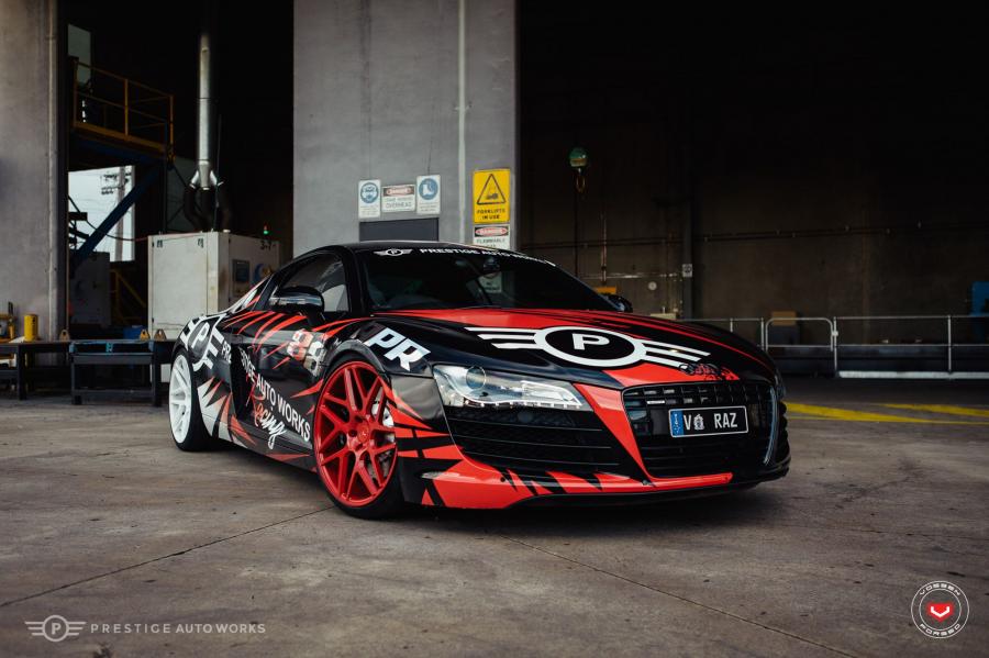 Audi R8 V10 on Vossen Wheels (VPS-315T) 2017 года  (фото 1 из 6)